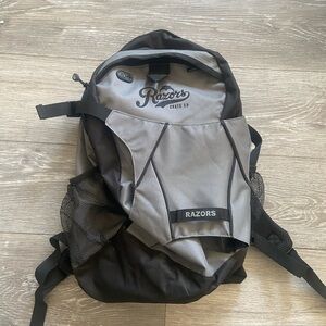 Razors skate co. Gray and Black Men's Backpack